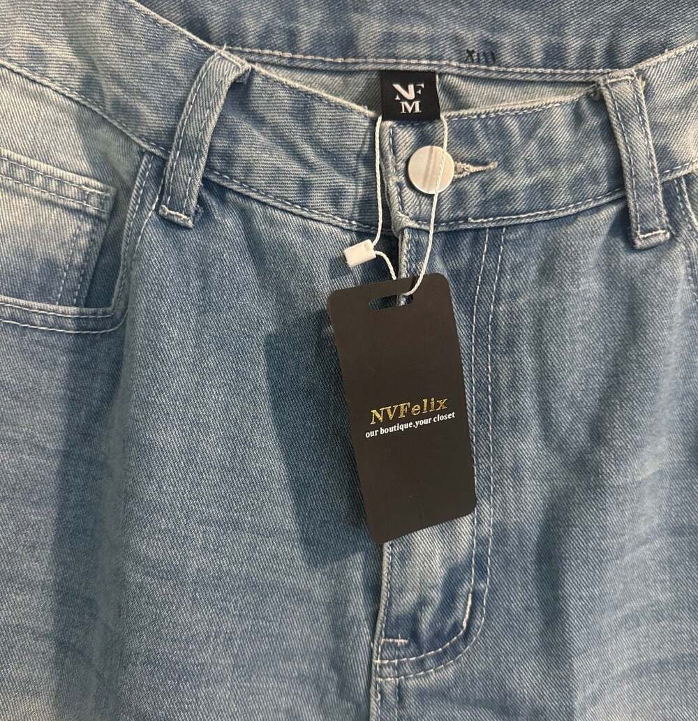 NVFelix High Waisted Wide Leg Denim Jeans - NWT - Picture 2 of 3